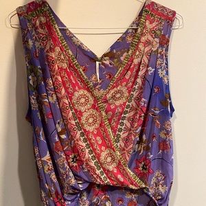 Free people multicolor top